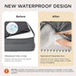 Bedsure Orthopedic Dog Bed Medium Size Dogs - Washable Medium Dog Cat Bed Waterproof, Comfort Pet Couch Sofa with Washable Removable Cover, Pets Bed with Nonskid Bottom, Grey, 28"