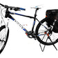 Ibera Bicycle Bag PakRak Clip-On Quick-Release All Weather Bike Panniers (Pair), Includes Rain Cover , Black