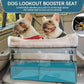 Petsfit Dog Car Seat Medium Sized Dog or 2 Small Dogs with Patent Buckles, Washable Pad, Dog Booster Car Seat for Dogs Up to 45 lbs (Medium, Light Grey)