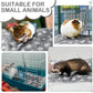 Reginary 4 Pcs Waterproof Guinea Pig Blankets Washable Small Animal Fleece Bedding Absorbent Guinea Pig Cage Liners Reusable Pet Pee Pad Sleep Mat for Hamster Ferret (Gray Star,24 x 16 Inch)