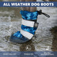 Spark Paws Dog Shoes, Waterproof Dog Boots for Medium to Large Dogs, Non Slip, Breathable Dog Booties and Paw Protectors - 4PCS Doggie Hiking Boots with Reflective Straps, Blue Camo, Size 8