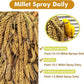Jmxu's 2LB Spray Millet Treat for Birds Parakeets, Natural Sun-Dried Birds Millet for Cockatiel, Finches, Parrots, Hamster
