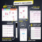 Wall Pilates Workouts For Women - 58 Exercise Cards with Wall Pilates Workout Postures, Instructions & Breathing Tips | Free Ring & Dry-Erase Marker to Create a Customize pilates at home Exercise Chart