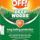 OFF! Deep Woods Insect Repellent Towelettes, Long Lasting Protection from Mosquitoes, Unscented, 12 Count (Pack of 3)