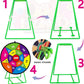 Large Dart Board for Kids, Kids Double-Sided Dart Board with Sticky Balls and Darts, Indoor/Outdoor Sport Fun Party Play Game Toys, Gifts for 3 4 5 6 7 8 9 10 11 12 Year Old Boys Girls