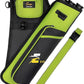 SUNYA Archery Hip Quiver for Arrows. Includes 3 Tubes Arrow Holder, Accessories Pockets and Waist Belt. Fit for Compound and Recurve Bow Practice.
