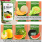 HOME GROWN 𝗨𝗦𝗔 𝗣𝗥𝗘𝗠𝗜𝗨𝗠 Melon Seeds Variety Pack 5 𝗡𝗢𝗡-𝗚𝗠𝗢 Heirloom Vegetable Seeds, Watermelon Cantaloupe Honeydew Sugar Baby & Melon, High Germination for Planting Home Garden Indoors