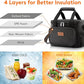 Lifewit Medium Lunch Bag Insulated Lunch Box Soft Cooler Cooling Tote for Adult Men Women, Black 12-Can (9L)