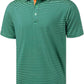 Golf Shirts for Men - Moisture Wicking Short Sleeve Performance Sport Casual Striped Collared Mens Polo Shirt