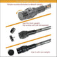 SUNYA Archery Bow Stabilizer for Compound Bow, Carbon Fiber Body Flexible Core, Damping System and Weights Kit, 8",10",12" 15" in Expedition Series