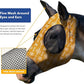Harrison Howard Super Comfort Stretchy Fitting Horse Fly Mask with UV Protection Soft on Skin with Breathability Floral Retro M Cob