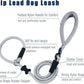 Slip Lead Dog Leash，Strong Nylon Rope Leash and Padded Handle,No Pull Outdoor Walking Training Lead for Small Medium Large Dogs (Grey,1/2"×4ft)
