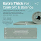 Retrospec Solana Yoga Mat 1/2" Thick w/Nylon Strap for Men & Women - Non Slip Exercise Mat for Yoga, Pilates, Stretching, Floor & Fitness Workouts