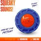 Nerf Dog 4in TPR EXO Squeak Ball - Blue/Orange, Large Breeds