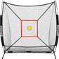 6 x 6 FT Baseball Net with 3 Diffferent Targets, Portable Practice Net for Batting，Hitting，Pitching and Throwing,Compact Package with Small Carrying Bag，Great for Kids