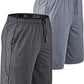 DEVOPS Men's 2-Pack Loose-Fit 10" Workout Gym Shorts with Pockets