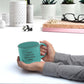 DISCOUNT PROMOS Custom Ceramic Campfire Coffee Mugs 13 oz. Set of 100, Personalized Bulk Pack - Perfect for Tea, Espresso, Cappuccino, Hot Cocoa - Mint