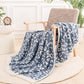 NEXHOME PRO Leopard Soft Blanket, Fuzzy Throw Blanket for Couch Bed Sofa Picnic, Knit Blankets for Women Gifts Blue 50 x 60 inches