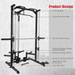 RitFit Smith Machine Power Rack with LAT-Pull Down System, Landmine, Barbell Bar, Plate Storage Pegs and More Training Attachment