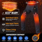 TACVASEN Men's Skiing Snow Pants Fleece Lined Waterproof Winter Insulated Hiking Pant for Outdoor Work Hunting Cargo