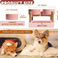 Elevated Ceramic Dog Bowl Set - Raised Dog Bowls with Non-Slip Bamboo Stand - Dog Food and Water Bowl Set - Double Dog Feeding Bowls - Suitable for Small and Medium Dogs - 28.74 OZ - 3.6 CUPS - 850 ML