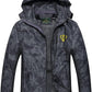 GIISAM Mens Windproof Jacket Waterproof Lightweight Mountain Sport Jacket for Men Hooded Windbreaker Raincoat