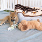Original Snuggle Puppy Toys - Heartbeat Puppy for Dogs - Pet Anxiety Relief and Calming Aid - Comfort Dog Toys for Behavioral Training in Sleeping Biscuit