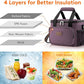 Lifewit Medium Lunch Bag Insulated Lunch Box Soft Cooler Cooling Tote for Adult Men Women, Purple 12-Can (9L)