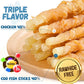 Dog Treats Chicken Wrapped Cod Sticks, Natural Chicken Cod Jerky Treats Rich in Omega-3, High Protein Chewy Training Treats Dog Snacks for Small Medium Large Dogs, 15-17 Counts, 10.6 oz