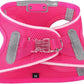 Light Up Dog Harness,Rechargeable LED Dog Harness for Small Medium Large Dogs,Reflective Lighted Safety Vest for Night Walking & Camping,Lightweight & Adjustable,Pink,S