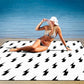 79''x79'' Extra Large Picnic Blankets, Waterproof Sandproof Foldable Outdoor Picnic Mat, Portable 3-Layer Fabric Beach Blanket for Camping, Park, Travel, Family Friends-Stylish Lightning Pattern