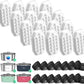 Official 32PCS Cat Water Fountain Filters Replacement & Pre-Filter Sponges for 3.2L/108oz Automatic Pet Water Fountain (16 filters +16 sponges)
