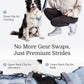 2025 New Edition, Fei & Eve MagEase Dog Harness - 3-Second Magnetic Buckles | 3-Point No-Pull Control | Heavy-Duty 900D Nylon | Dual Safety Handles | Breathable Mesh | Adjustable Fit | Large, Blue