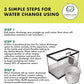 Zilla Aquatic Reptile Internal Filter with SmartClean Technology, for Turtles and Aquatic Reptiles, Medium