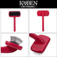 Chris Christensen Karben II Slicker Brush for Dogs, Groom Like a Professional, Ideal For All Coat Types, Remove Shedding Coat, Tangles and Dead Undercoat, 17 mm Stainless Steel Pins, Red, Small