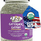 Cat Crack Organic Catnip, 100% Natural Cat Nips Organic Blend That Energizes and Excites Cats, Used for Cat Play, Training, & New Catnip Toys (4 Cups)