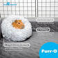 Paw Inspired Furr-O Burrowing Pet Bed with Zip-On Spandex and Fleece Bottoms for Guinea Pigs and Other Small Animals, Cozy Carrier, Hideout Enrichment Toy, Cage Accessories (Beige)