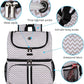 BAGLHER Pet Travel Bag, Double-Layer Pet Supplies Backpack (for All Pet Travel Supplies), Pet Travel Backpack with 2 Silicone Collapsible Bowls and 2 Food Baskets BLW