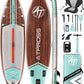 11'6"x35" Inflatable Paddle Board, 450lbs Extra Wide Stand Up Paddleboard for Adults with Premium SUP Accessories Kit & Backpack, Blow Up Kayak Non-Slip Stable Deck Boat for Yoga Fishing Surf