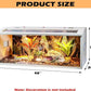Prolee Bearded Dragon Tank 70 Gallon, Reptile Enclosure, Snake Tank, Reptile Terrarium, Built-in Light Fixtures with Switch, 48" L x 20" H x 20" D
