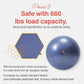 Exercise Ball for Balance Stability Fitness Workout Yoga Pilates at Home Office & Gym Birthing Ball for Pregnancy, Office Ball Chair