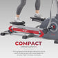 Sunny Health & Fitness Elliptical Trainer Machine w/Built-in Pulse Sensor, Low Impact Cardio Exerciser & Full-Body Cross Training for Home, Optional Free SunnyFit App Link & Electric w/300LB Load