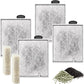 4 Pack Large Filter Cartridges Compatible with Aqueon QuietFlow Filter LED PRO Size 20,30,50,75/Power Filter Size 20,30,50,55/75, E Internal Size 40 Canister Filter