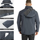 Outdoor Ventures Men's Lightweight Softshell Jacket Fleece Lined Hooded Water Resistant Winter Hiking Windbreaker Jackets