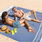 Oversized Turkish Beach Towel Blanket XXL Cotton Sandproof Towels Boho Woven Extra Large Big Sand Free Giant Throw Thick Blankets Huge Quilt XL Picnic Camping Necessities Cloud For Adult Gifts Blue