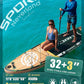11'6×35" Super Wide Inflatable Stand Up Paddle Board, Ultra Stable SUP Board for Adults, 450lb Capacity with Shoulder Strap, 100L Backpack, Removable US Fin, Floating Paddle, Safety Leash
