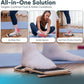 Foot & Ankle Strengthener – Single Leg Balance Board Trainer for Sprained Ankle Recovery, Plantar Fasciitis & Achilles Tendonitis – Adjustable Round & Triangle Bars + Training Videos + Travel Bag
