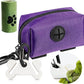 Dog Poop Bag Holder for Leash Attachment Dog Poop Bag Dispenser Dog Waste Bag Dispensers Dog Poop Bag Holders Fit Dog Leash Accessory With Hand Free Holder Carriers,Purple