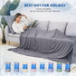 HOMFINE Cooling Blankets for Hot Sleepers - Summer Blanket Thin Lightweight Breathable Soft Double Side Enhanced Cooling for Bed Couch Sofa, Keep Cool for Night Sweats (Black, 90 x 90 inches)