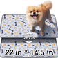 Hompet Washable Pee Pads for Dogs, 22"x14.5", 2-Pack Thick Heavy Absorbency Reusable Pee Pads Prevent Leakage Non-Slip, Pet Training Pads for Puppy Playpen, Crate, Potty, Floor, Bed, Sofa